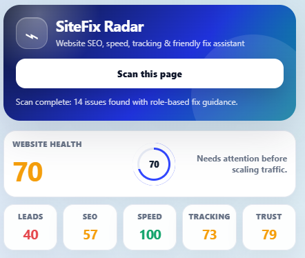 website audit browser extension
