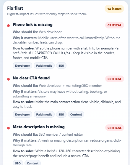 website audit browser extension
